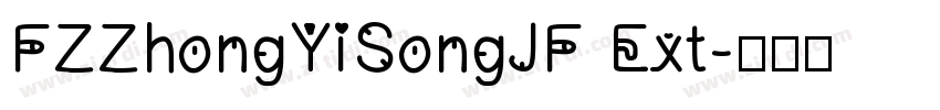 FZZhongYiSongJF Ext字体转换